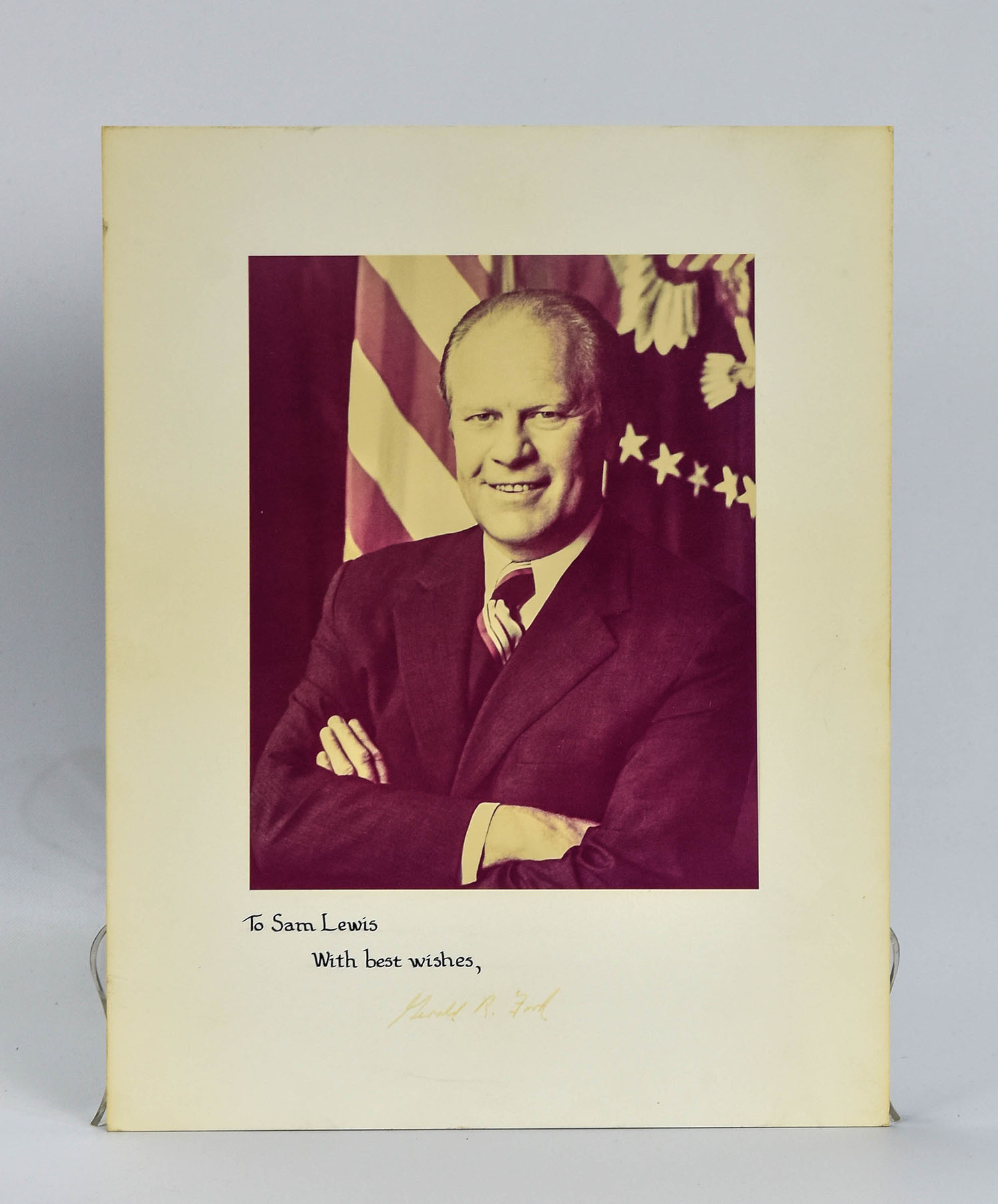 Gerald Ford Signed Photograph to Sam Lewis