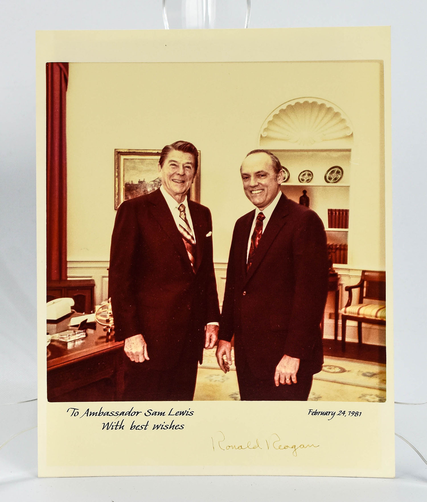 Ronald Reagan Ink Signed Photograph to Sam Lewis