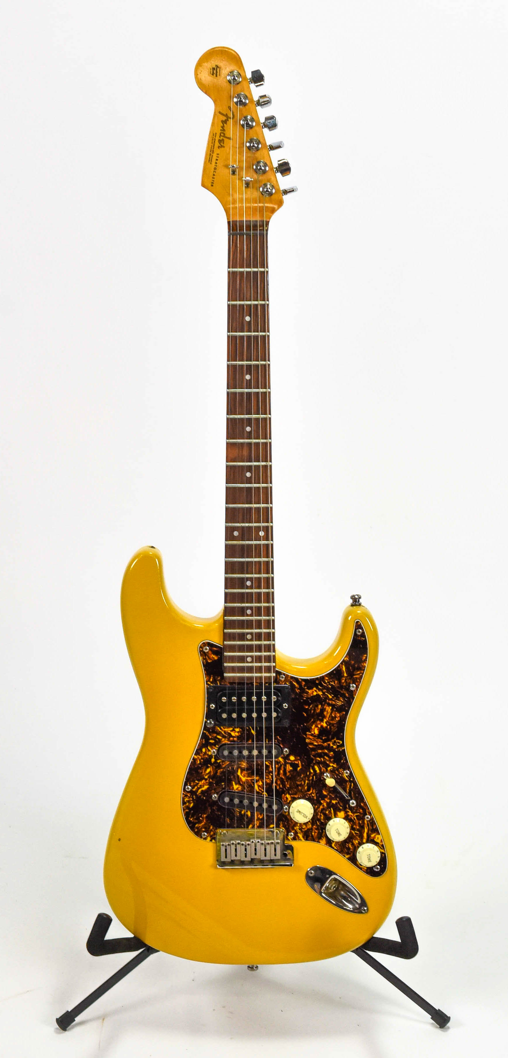 Yellow Solid Body Fender Stratocaster Electric Guitar