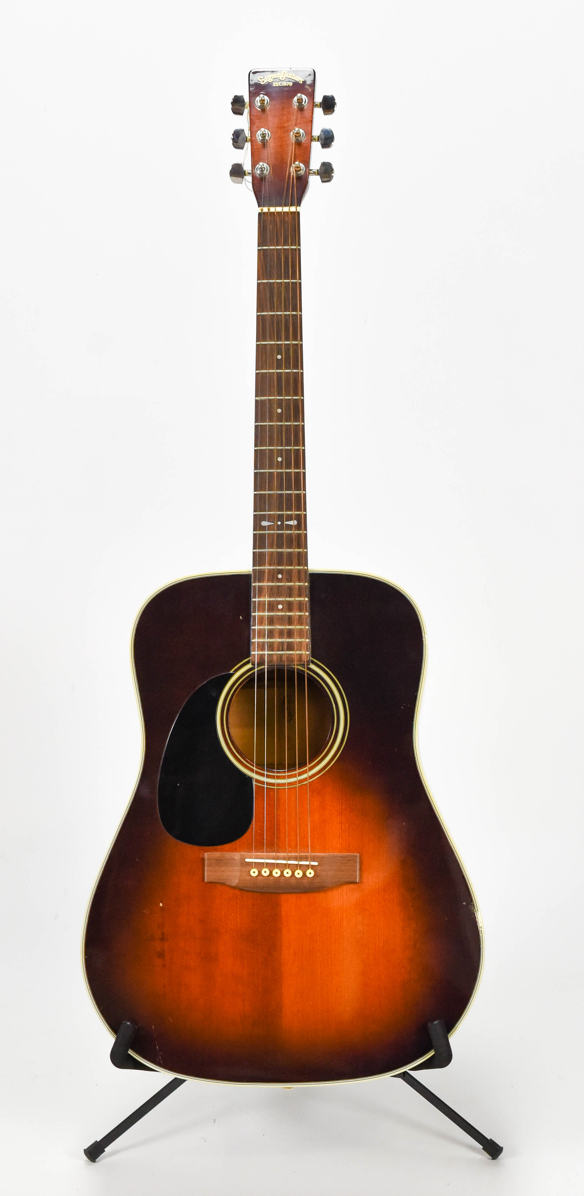 1975 Sigma DT-1 Sunburst Acoustic Dreadnought Guitar