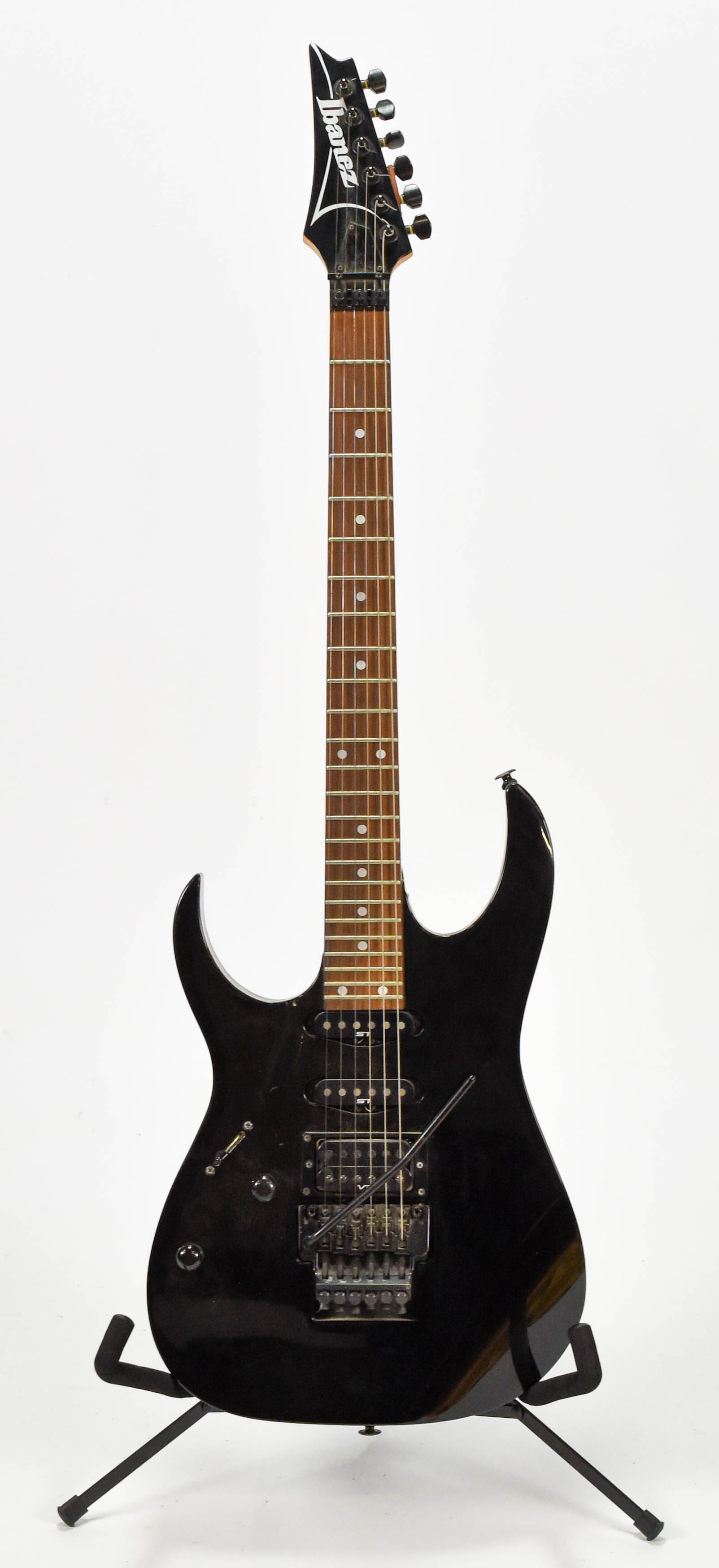 Black Solid Body Ibanez Electric Guitar Japanese