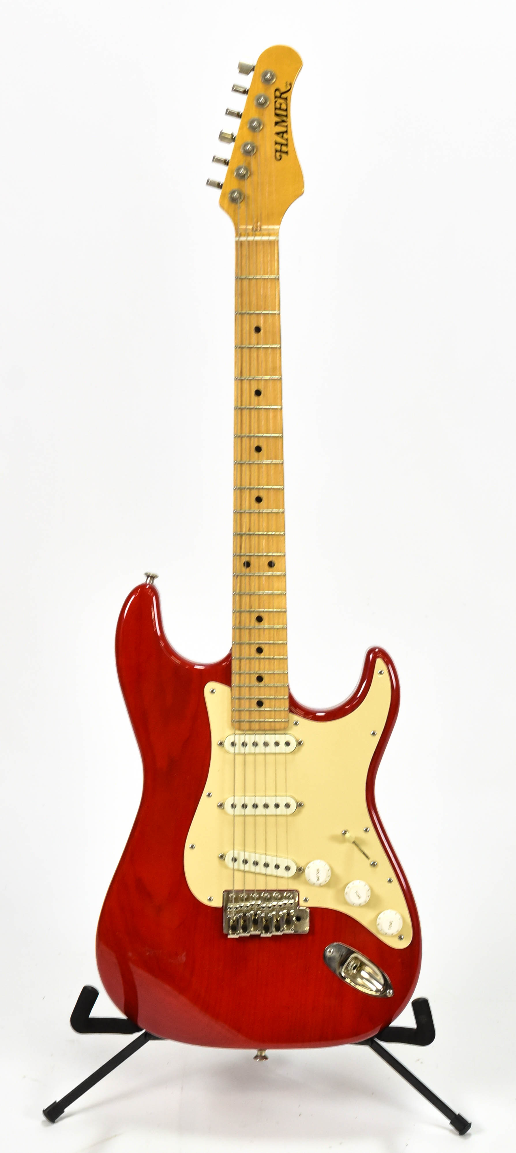 Red Hamer Solid Body Stratocaster Style Electric Guitar