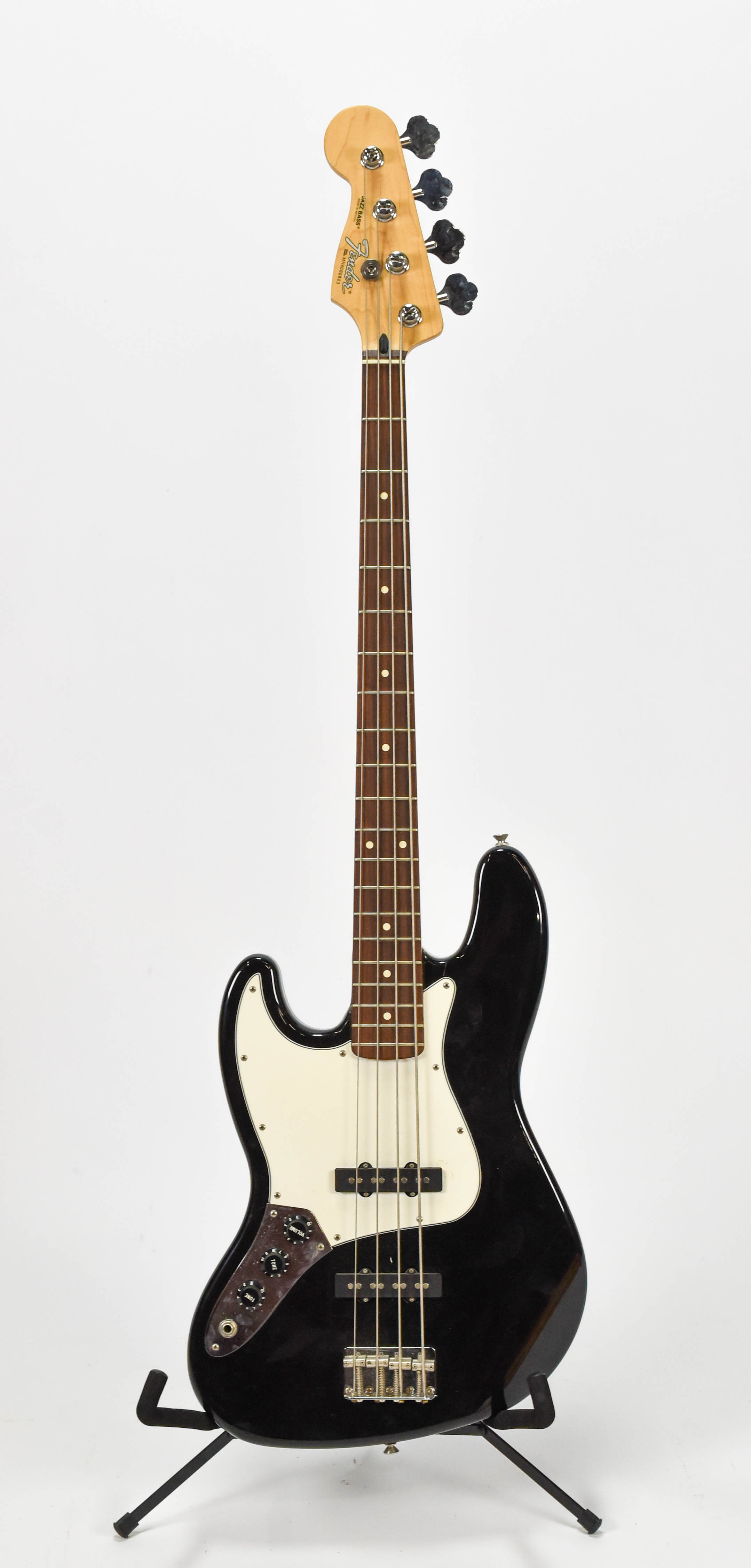 Black Fender Jazz Bass Lefty Mexico