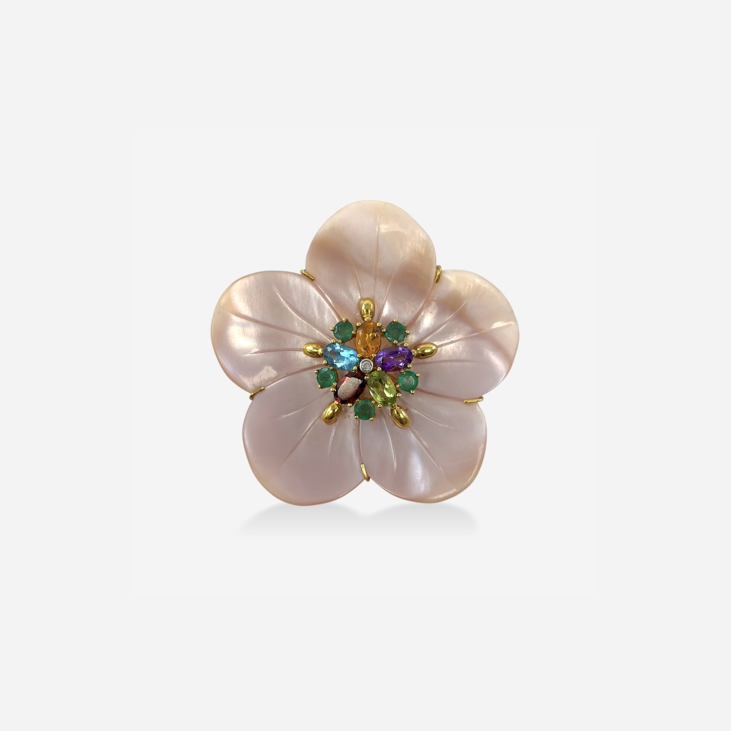 14k Gemstone Pin
