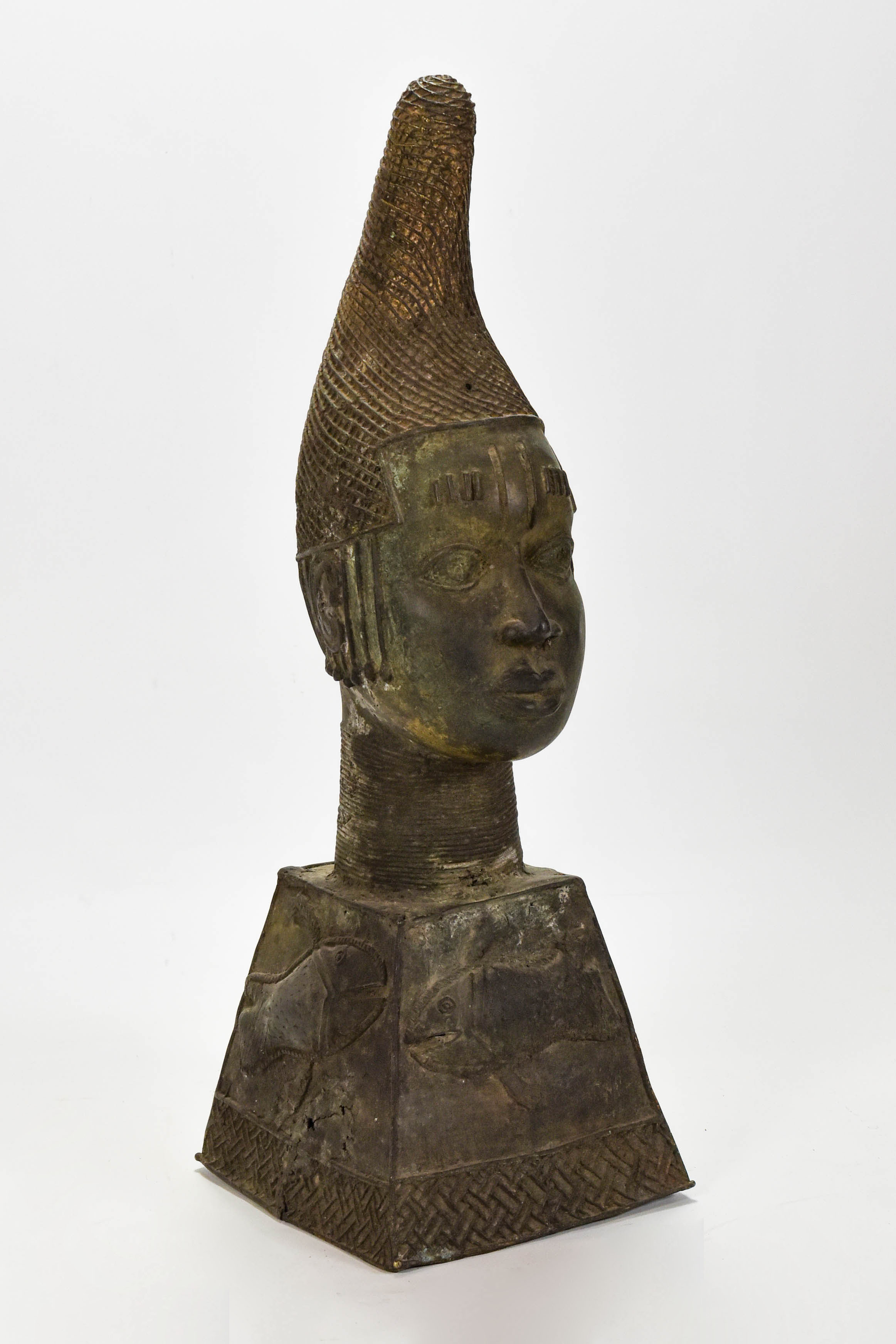 Bronze Benin Idia Queen Mother Head African