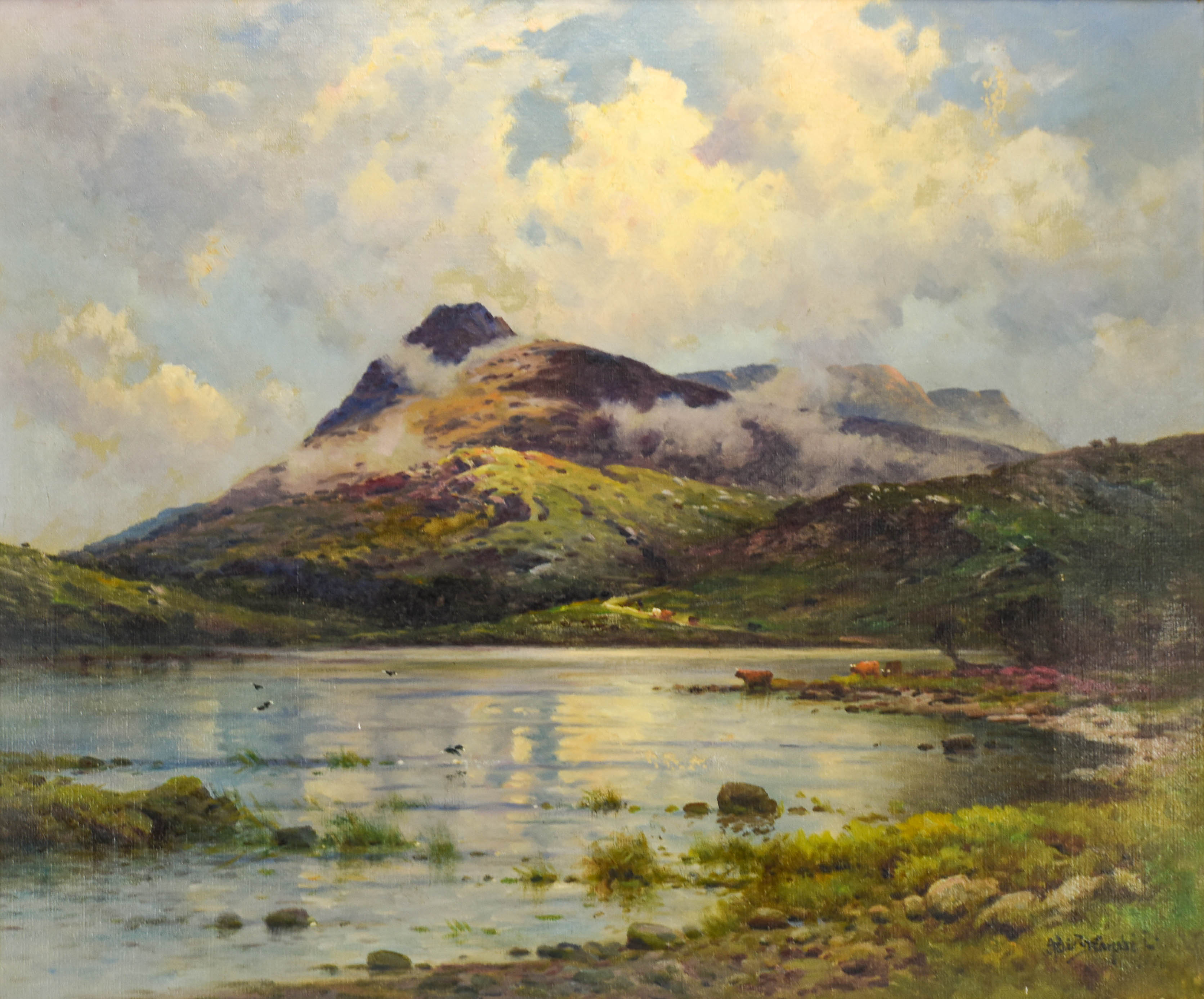 Alfred De Breanski Scottish Landscape Oil Painting