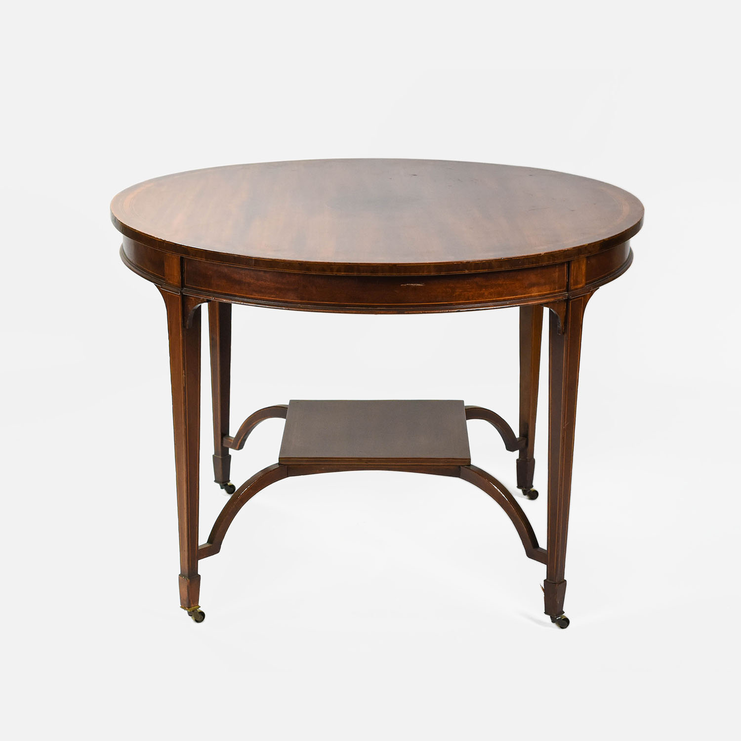 Antique Hepplewhite Mahogany Library Center Table