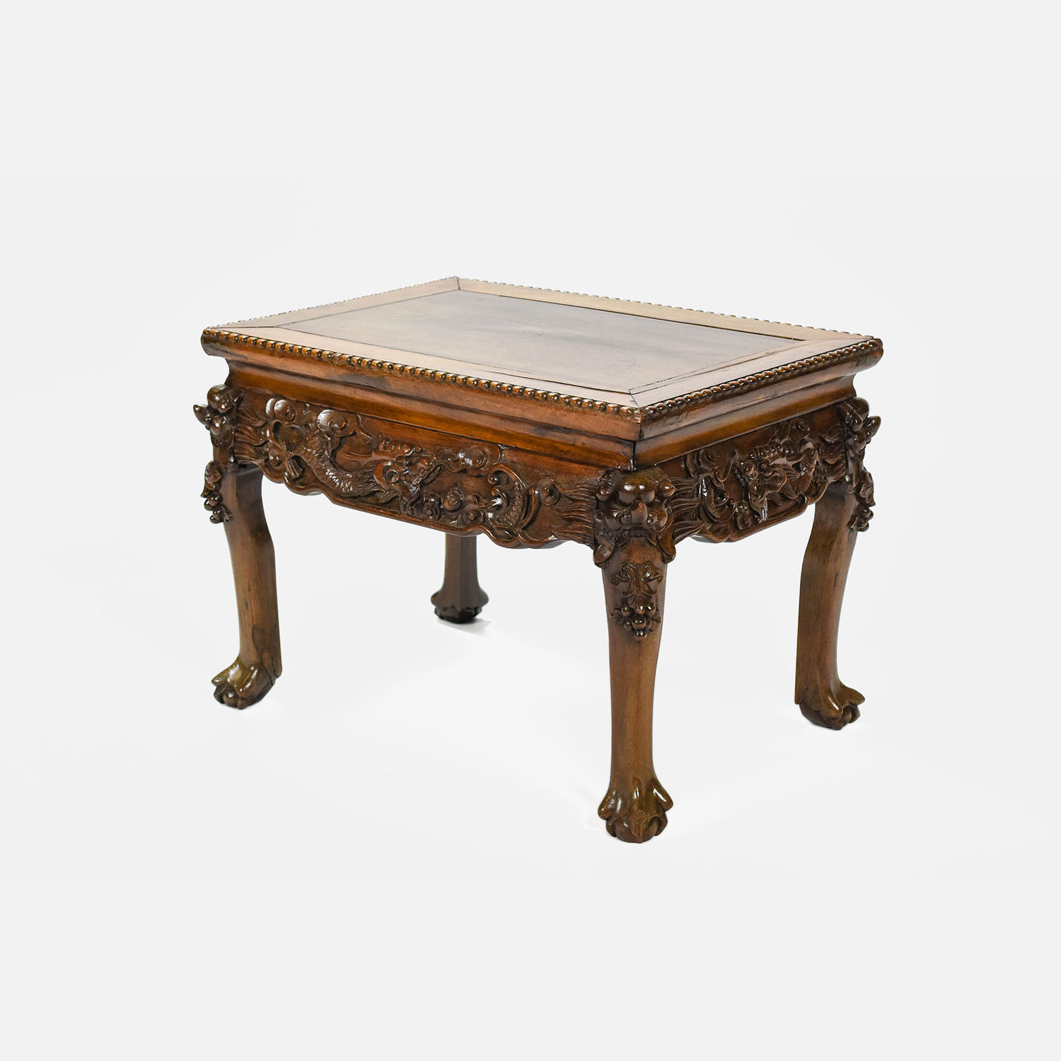 Carved Chinese Rosewood Low Table