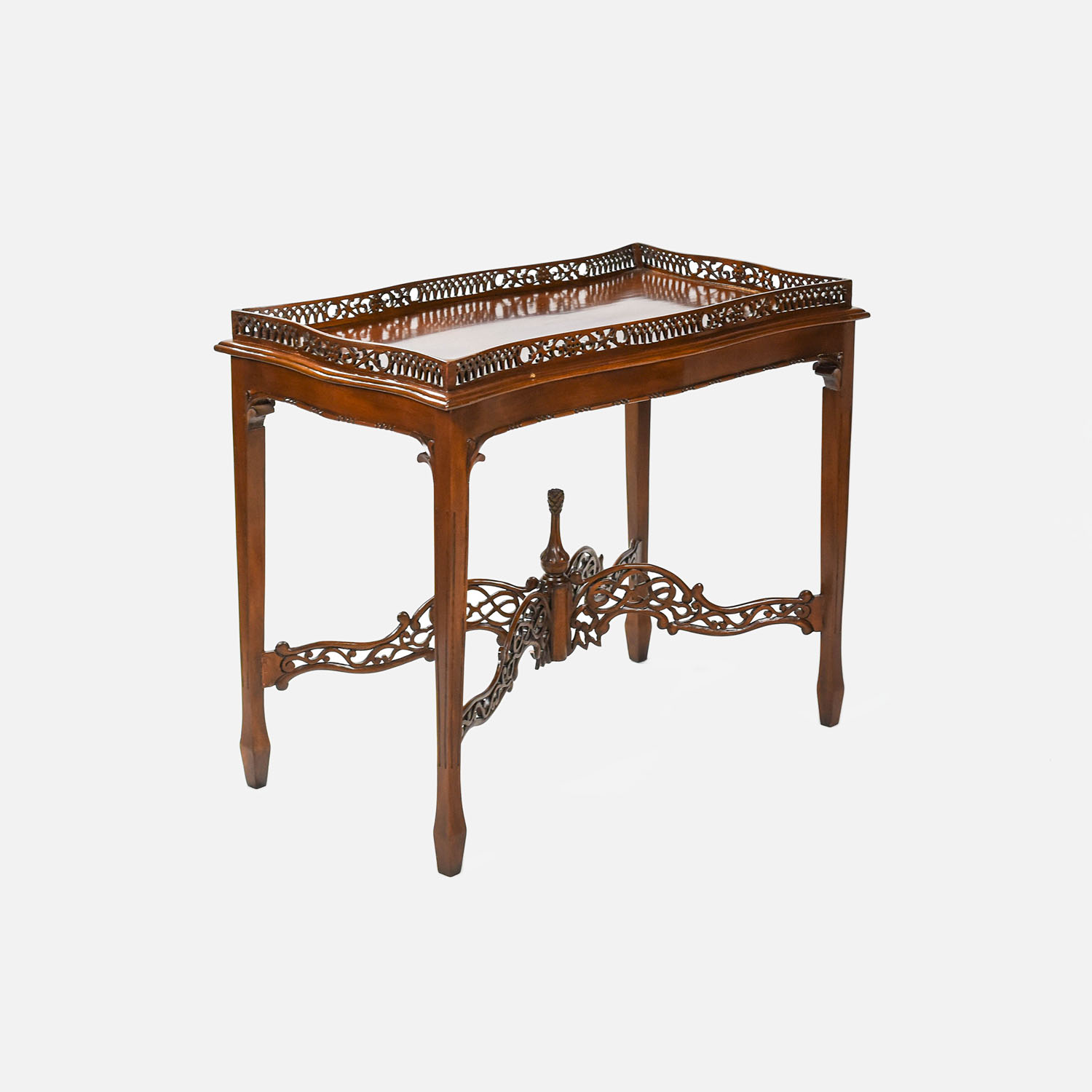 English Chinese Chippendale Style Mahogany Table