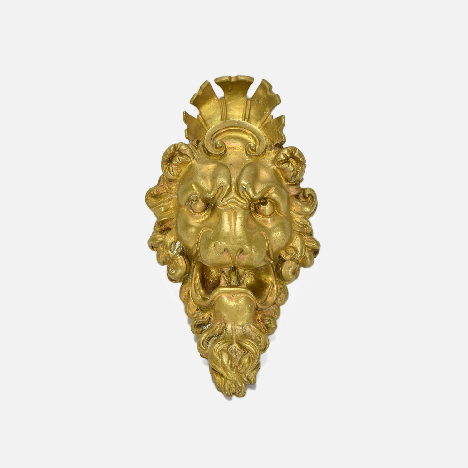 Gold Lion Door Knocker