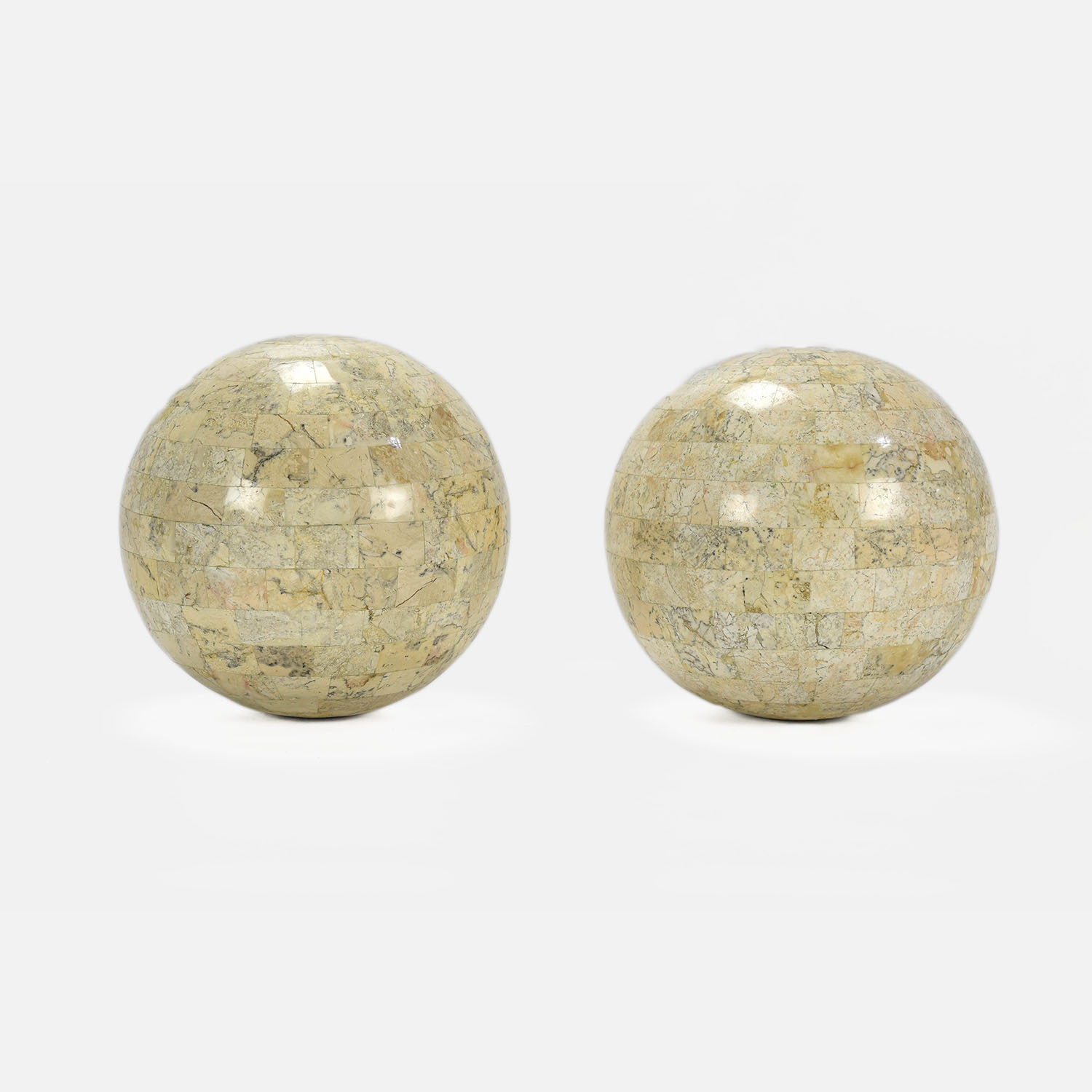 Pair of Marble Style Balls