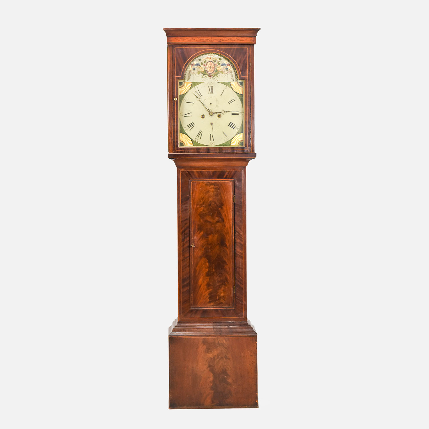 Antique Mid-19thC American Walnut Tall Case Clock